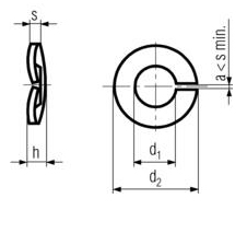 DIN 127 - Split Lock Washer Specifications