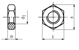 DIN 936 - Hexagon Jam Nuts Specifications