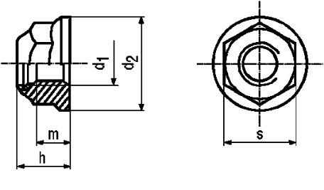 DIN 6923 - Hexagonal Flange Nuts Specifications