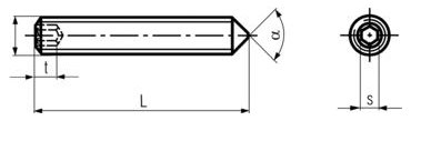 DIN 914 - Socket Set Screws With Cone Point Specifications