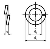 DIN 127 - Split Lock Washer Specifications