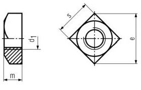 DIN 557 - Square Nuts Specifications