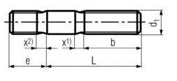 DIN 939 - Studs, Tap End - 1,25d Specifications