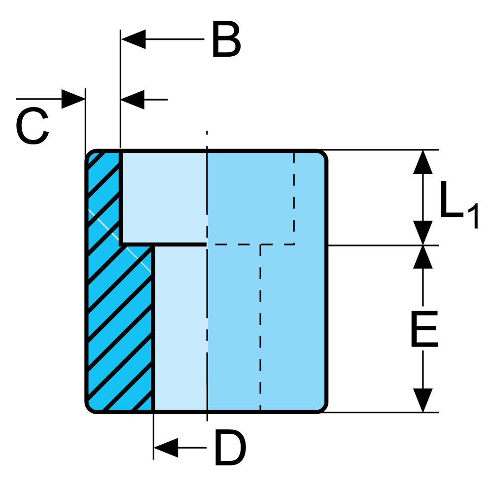 Half couplings, socket weld