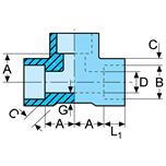 Tees, socket weld