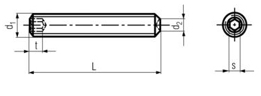 DIN 916 - Socket Set Screws With Cup Point Specifications