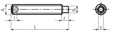 DIN 915 - Socket Set Screws With Dog Point Specifications